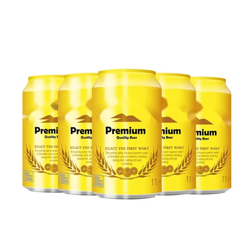 OEM 5% classic lager beer 330m Private label alcoholic beverages filling