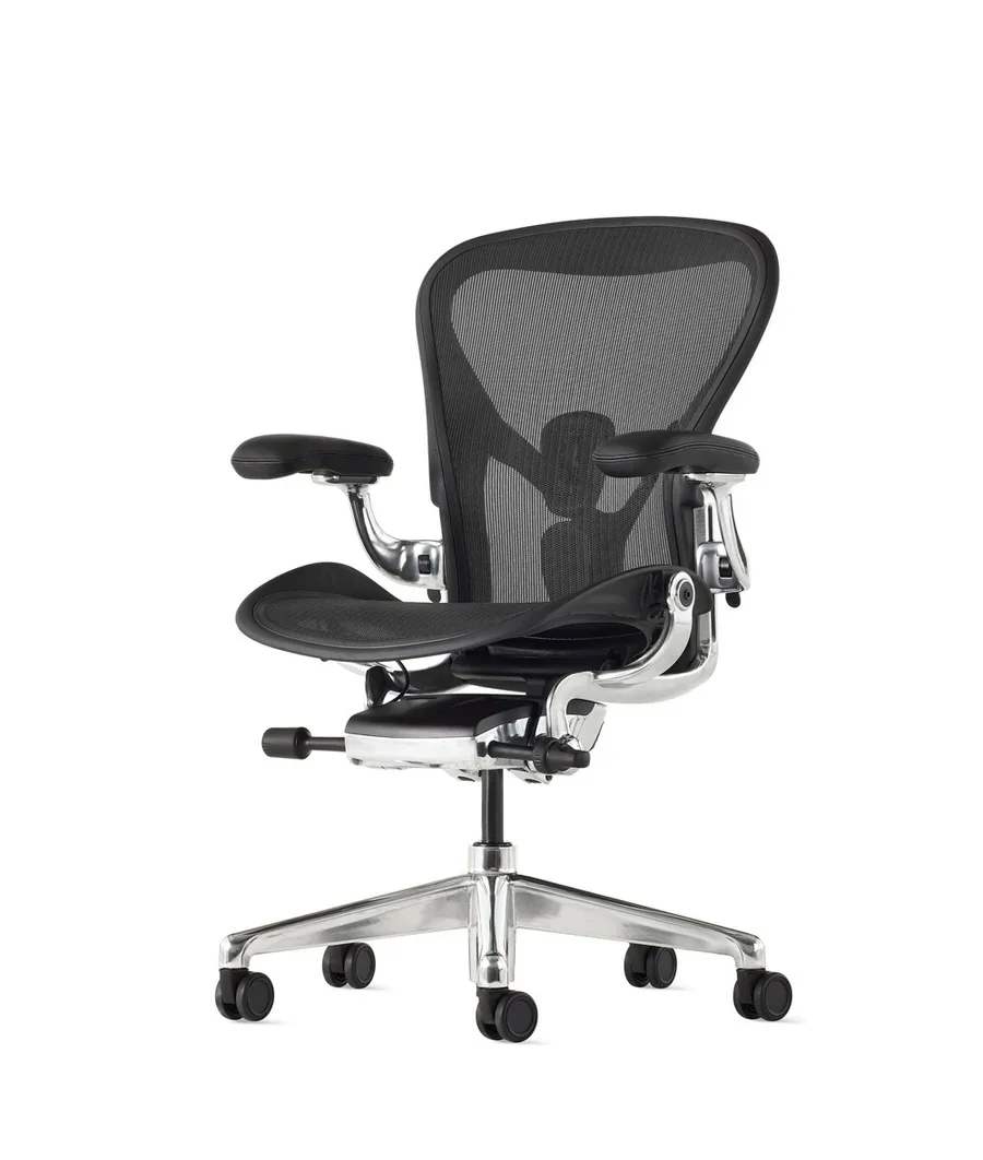 Лучшие продажи для Herman Miller Aeron Onyx полированный офисный стул корабль по всему миру