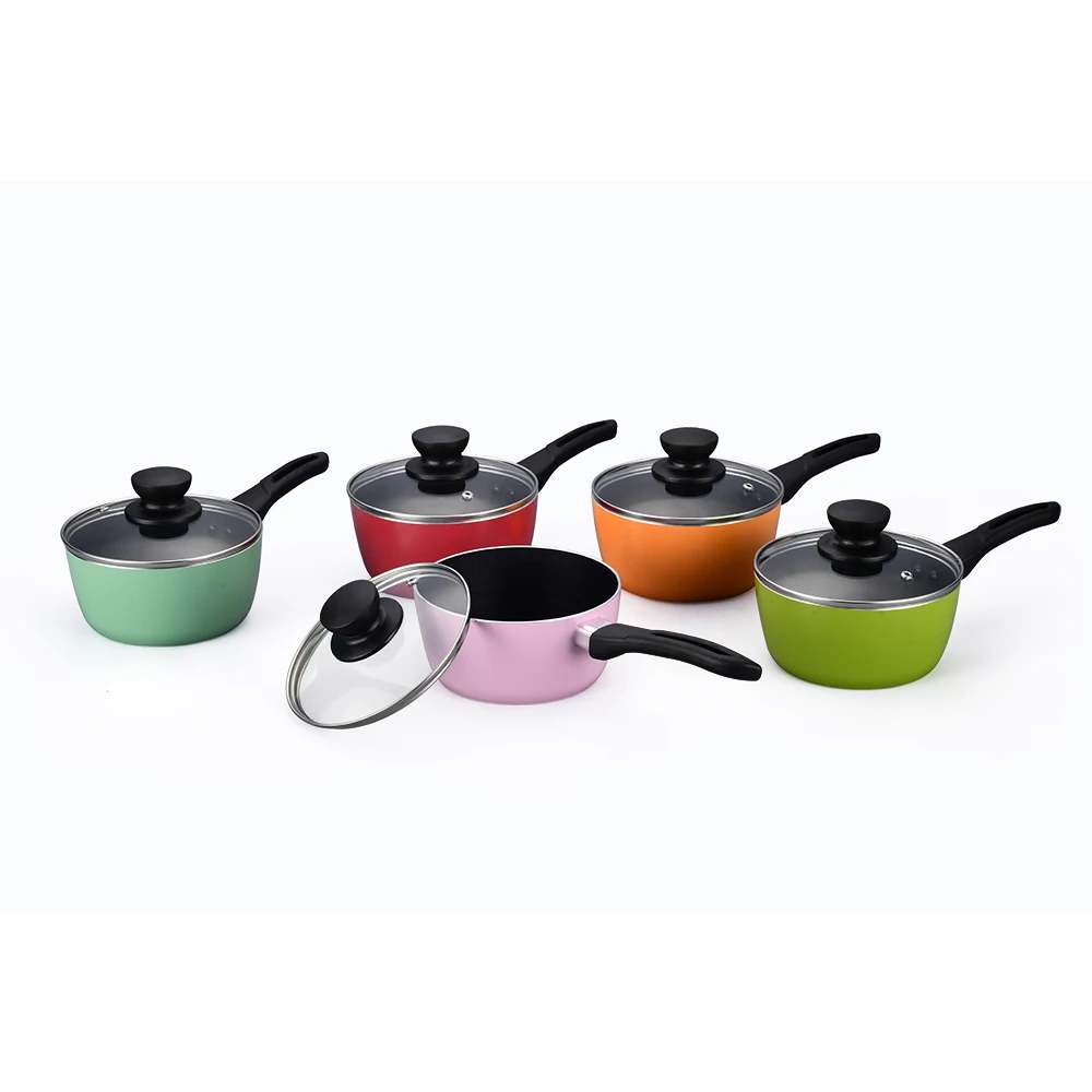 colorful pressed milk pots mini sauce pan