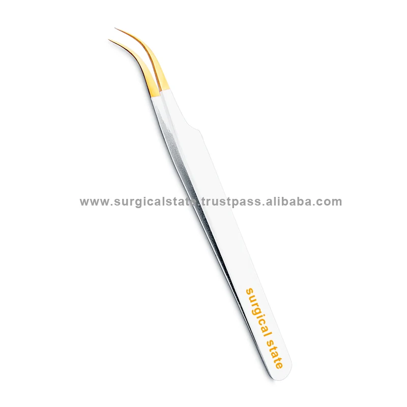 Professional Eyebrow Tweezer With Eyebrow Comb Stainless Steel Eyelashes Extension Tweezers Double Eyelids Pinzette Clip