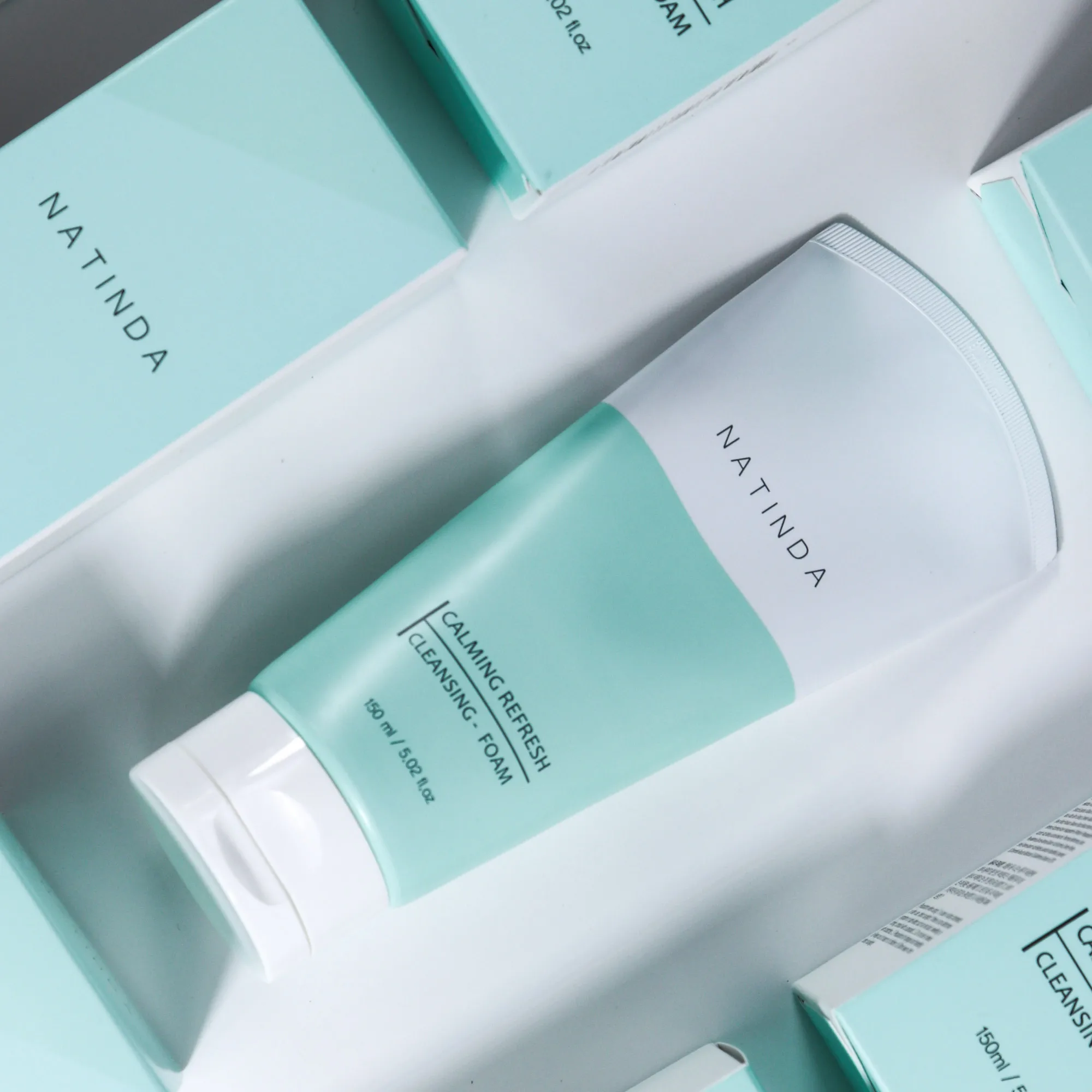 NATINDA Deep and Soothing Cleanser Calming Refresh Cleansing Facial Foam Effective Facial Cleanser for sensitive skin