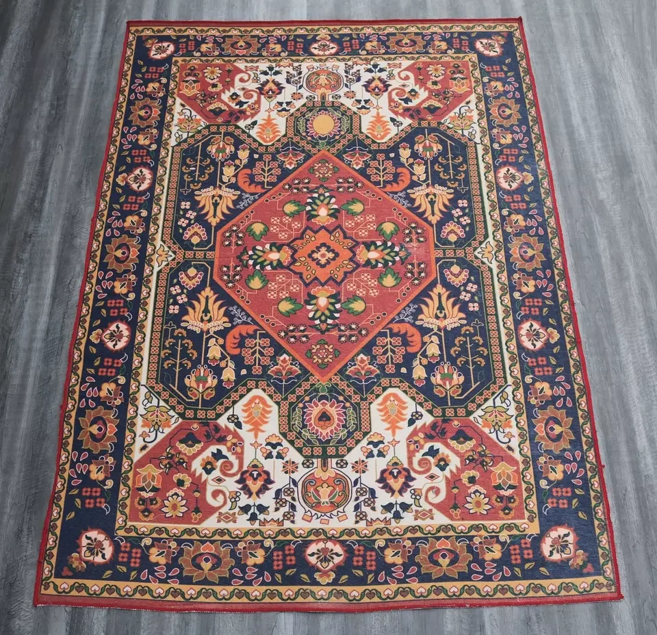 Designer Indoor-Outdoor Rug Rectangle Shaped  Fur For Home And Office Carpets are made up of polyester which makes Carpets soft