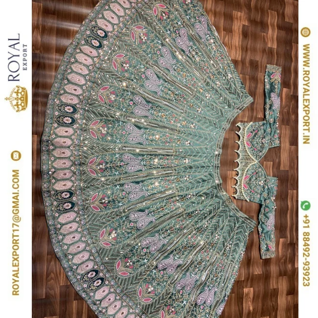 Most Beautiful Most Trending Premium Kasturi Silk And Heavy Embroidery Lehenga Collection With Hand Pearl Work Blouse