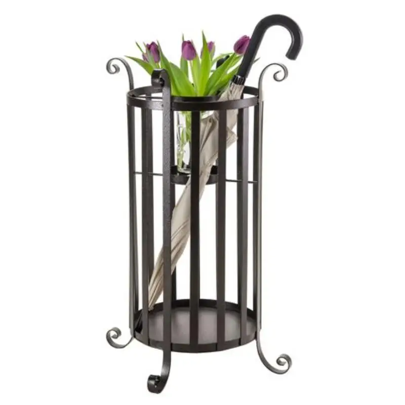 Stylish and spacious handmade metal umbrella stand with premium craftsmanship ideal for contemporary and classic interiors