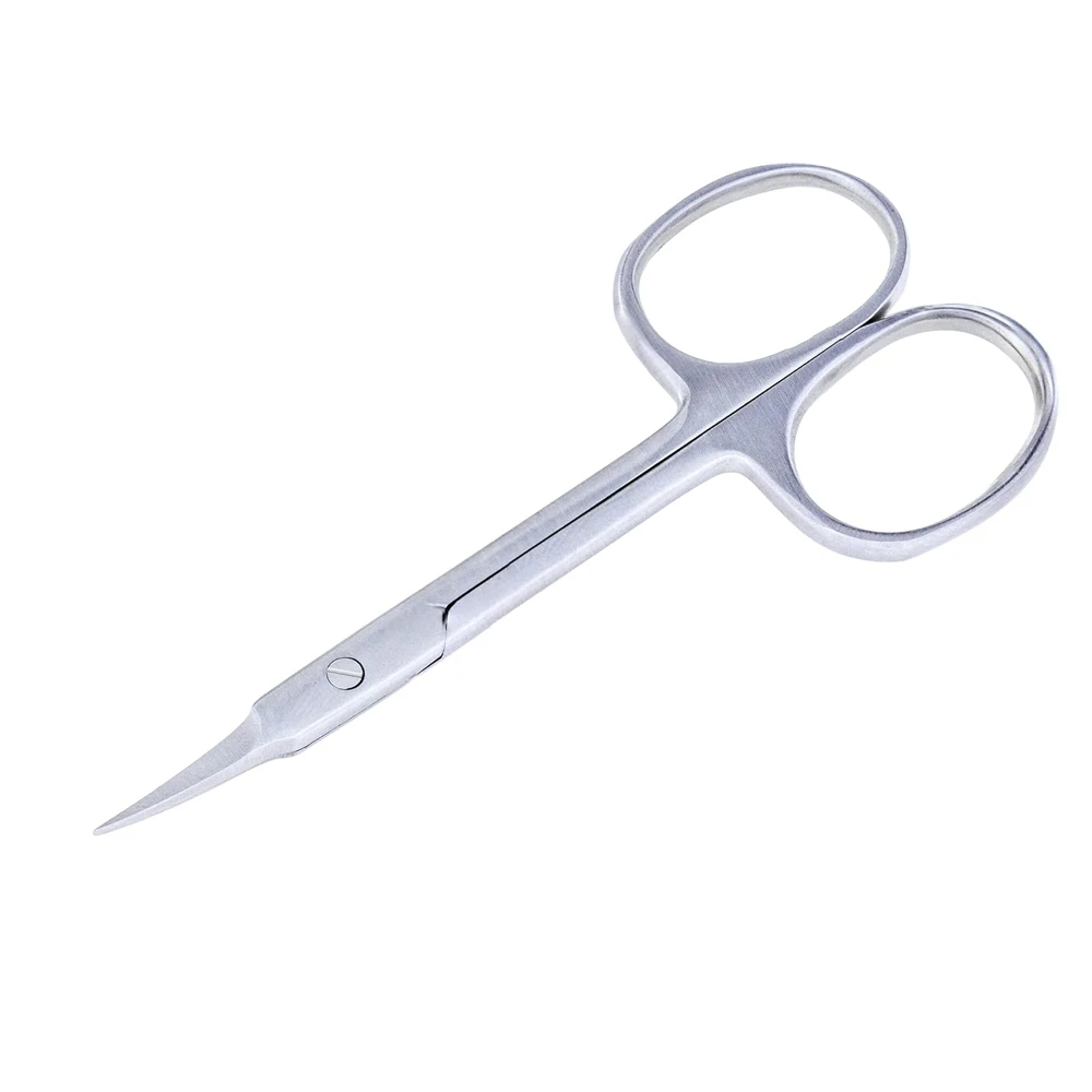 Mini Stainless Steel Beauty Scissors Blunt Tip Curved Cuticle Nail Art Tools Manicure Scissors for Personal Care