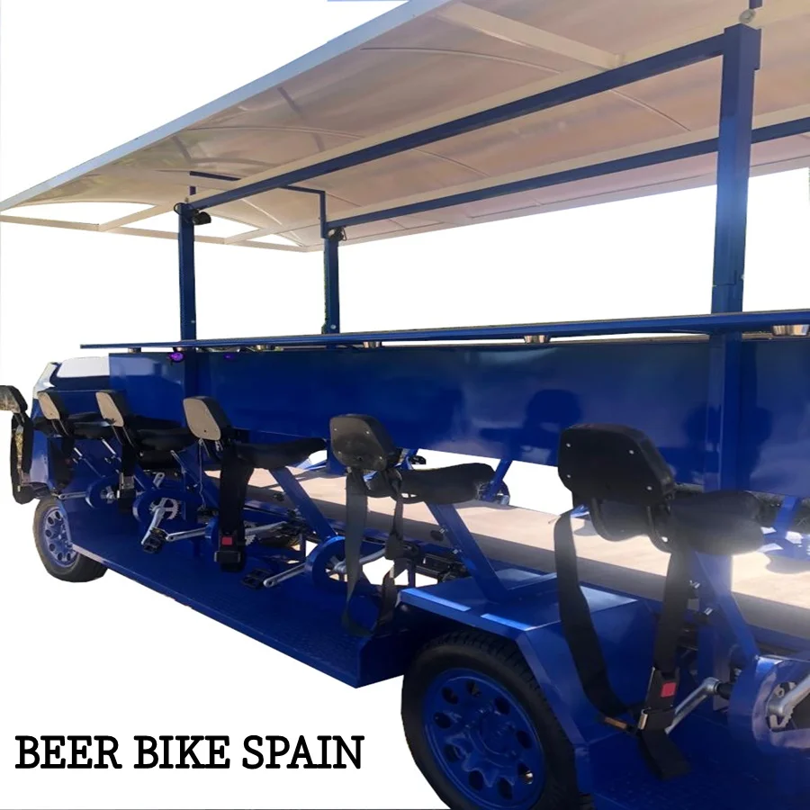 ELECTRIC PARTY BIKE FRIENDS FUN ACTIVITY TANDEM BIKE 18 PEOPLE BEER BIKE