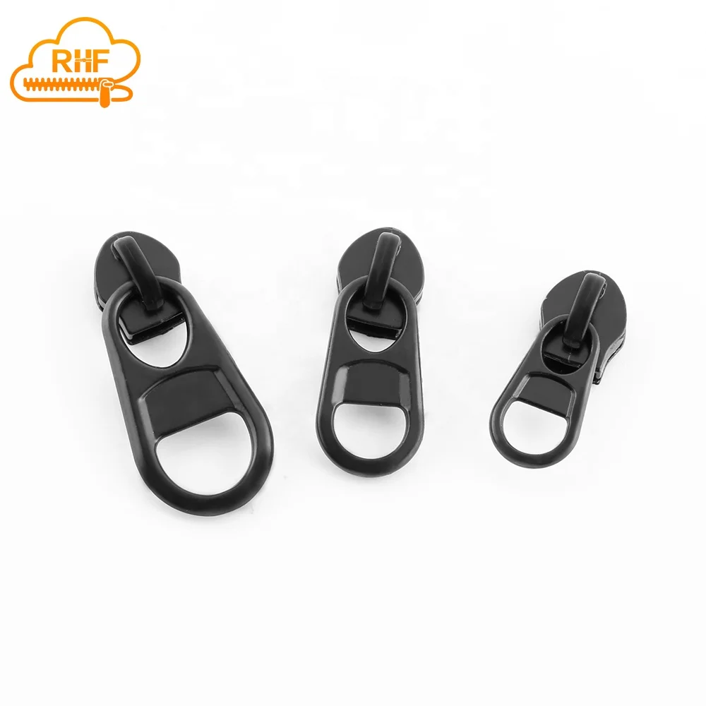 Zipper manufacturer Zinc Alloy zipper slider for Computer bag #3 #5  Short Zipper Puller