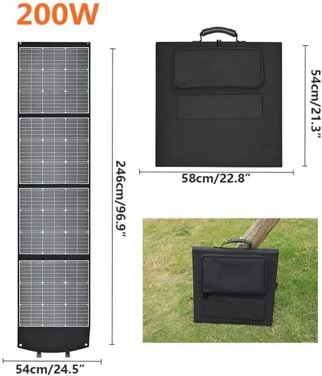 Лидер продаж, внешний аккумулятор на солнечной батарее для использования вне дома, солнечное зарядное устройство на 200 Вт, Автономная солнечная энергетическая система, Гибкая солнечная панель, цена, Пакистан