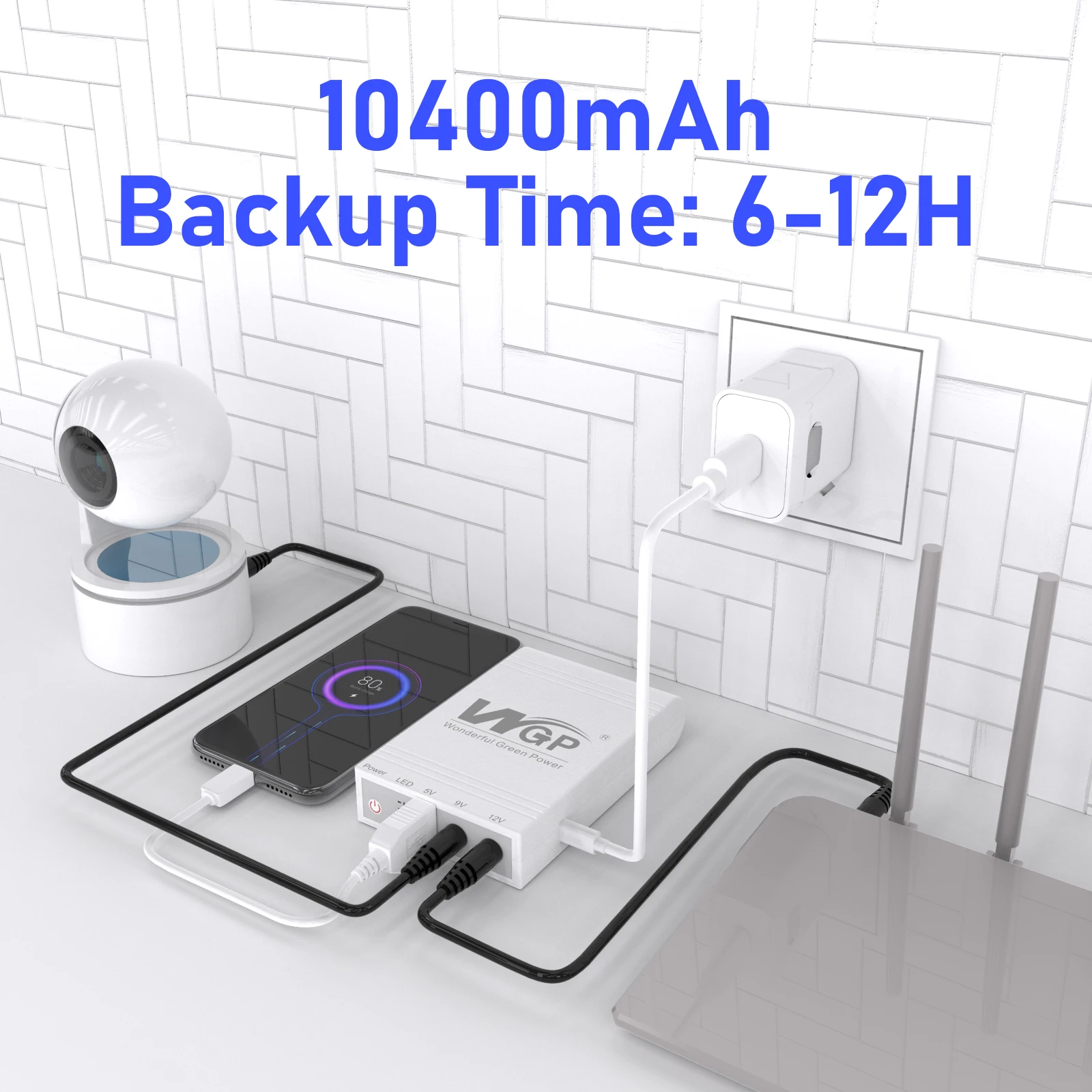china wholesale uninterruptible power supply ups backup power 5V9V12V mini ups for wifi router
