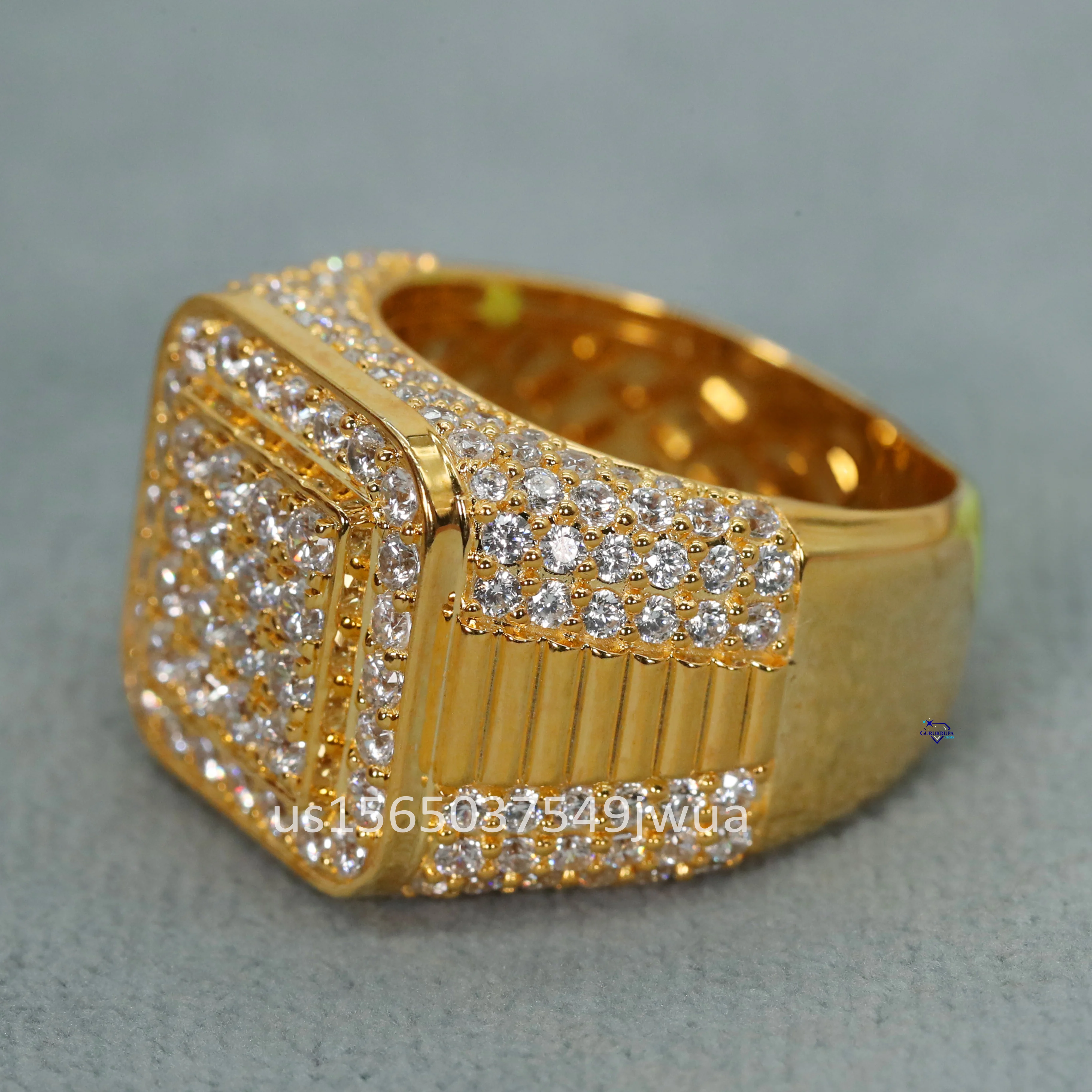 Our most selling custom hip hop ring made in 925 sterling silver and lab grown diamonds trending new design fashionable jewelry