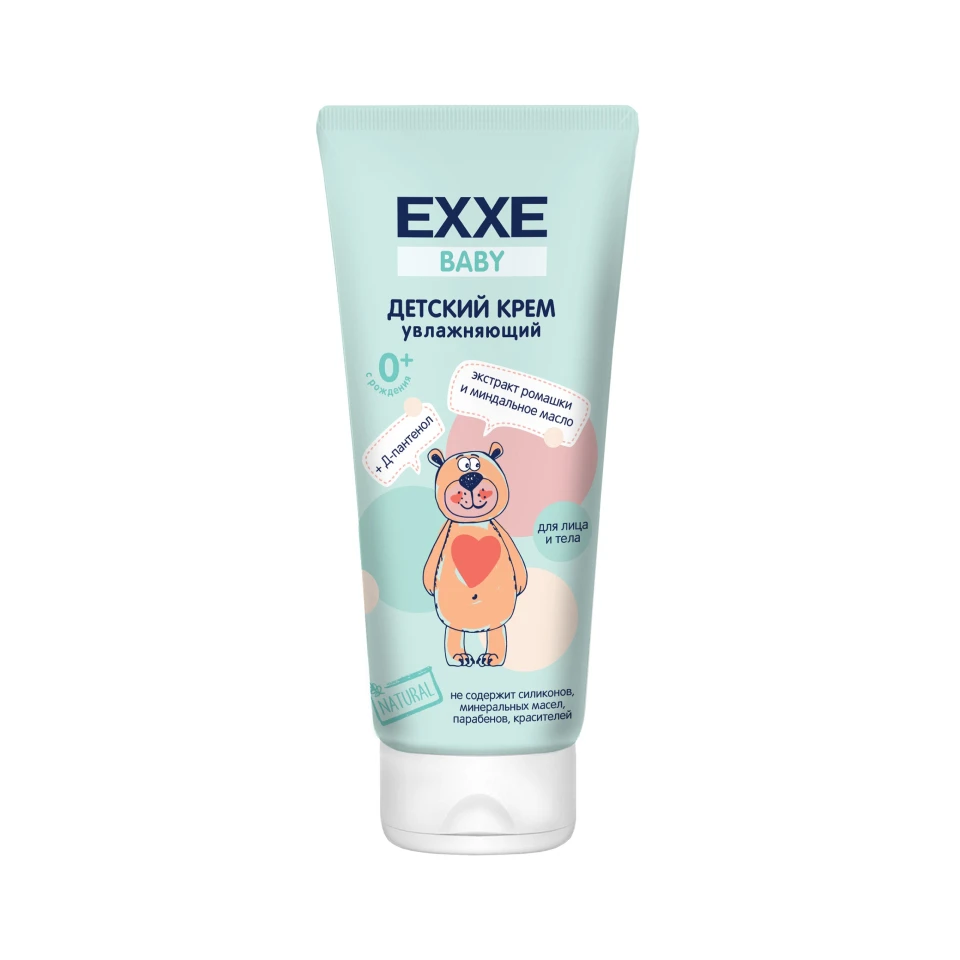 EXXE Baby series 0+ Moisturizing baby cream 100 ml/ hypoallergenic cream delicate for children anti redness