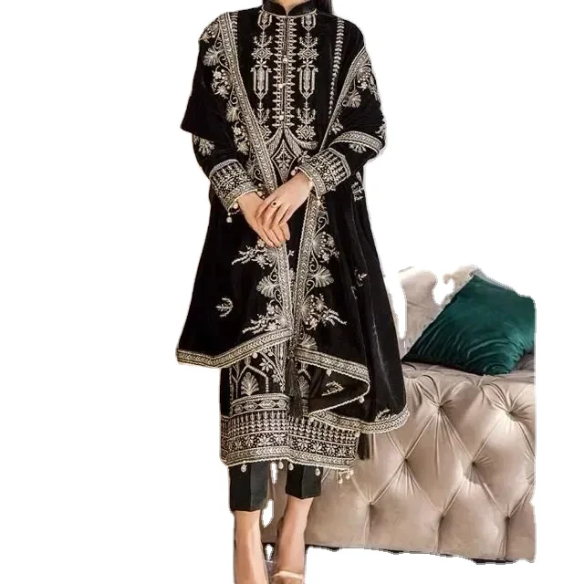 Pakistani Salwar Kameez Suit embroidery Indian & Pakistani clothing women wear salwar kameez suit party wear Indian wedding