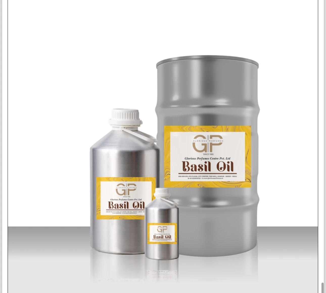 Basil oil Supply OEM/ODM Natural Essential Oil for Skin Hair and Aromatherapy Body Care Perfume Oil