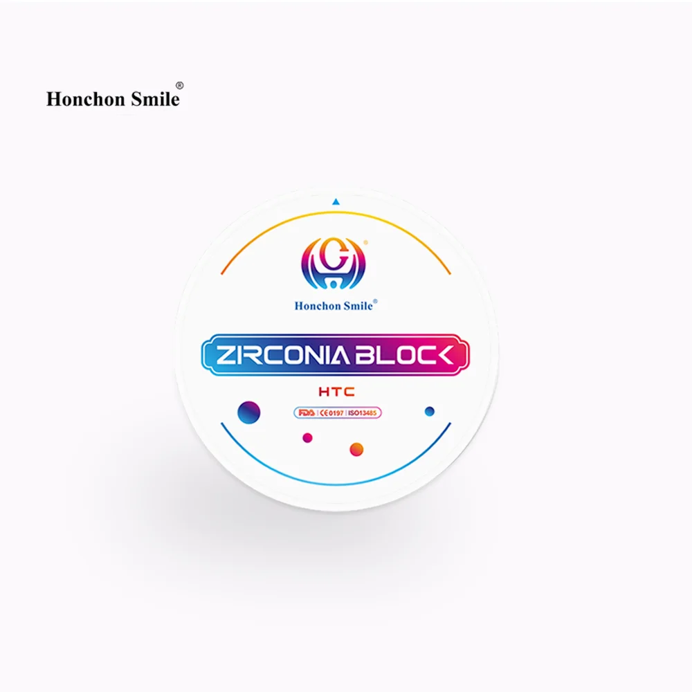 Ceramics Preshaded Zirconia HTC High Flexural Strength For Zirkonzahn Lab