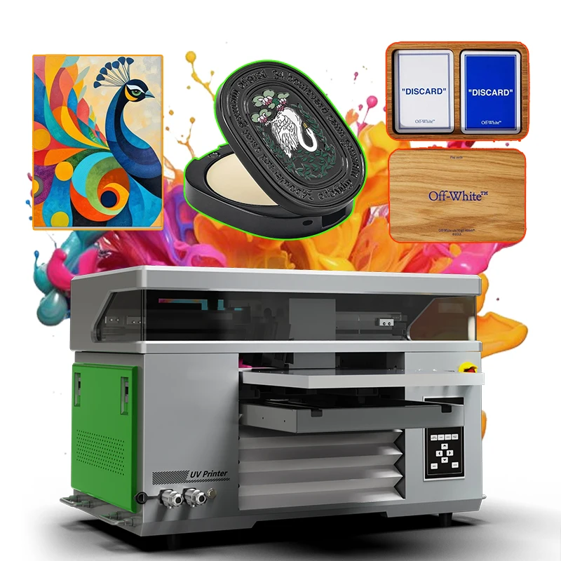 Factory direct sales 4060UV flatbed printer printing dual XP600 print head A2UV printer trophy medal acrylic UV inkjet printer