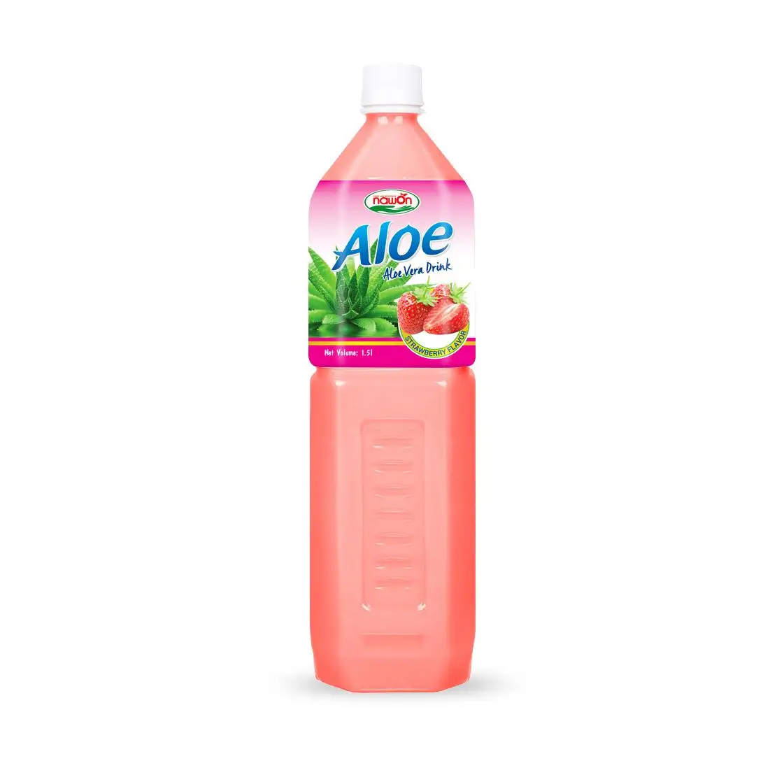Strawberry Aloe Vera Juice Drink In 1.5Litre PET Bottle - Aloe Vera And Pulp High Quality Export