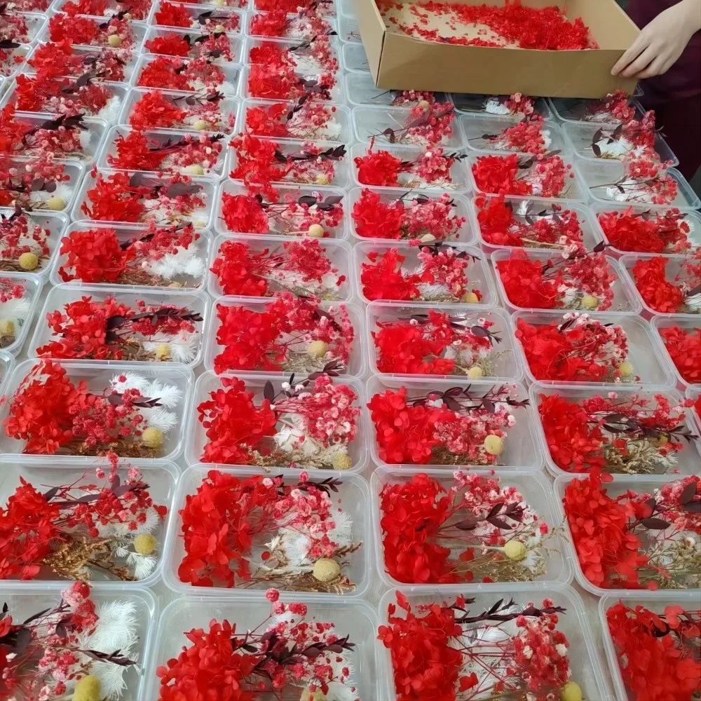 Discount DIY Materials Dried Flower Mixed Customize OPP Bag Easter Decoration Wedding Party Home Store Decoration 100 Boxes
