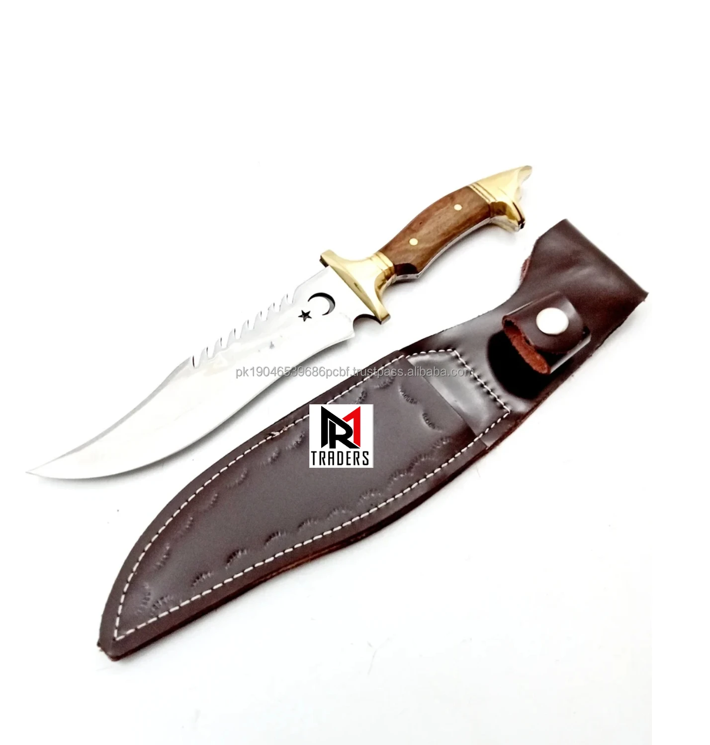 4034 Stainless Steel Custom Handmade Hunting Knife Tactical Camping Knife Full Tang Blade Engraved Outdoor Knife With Sheath