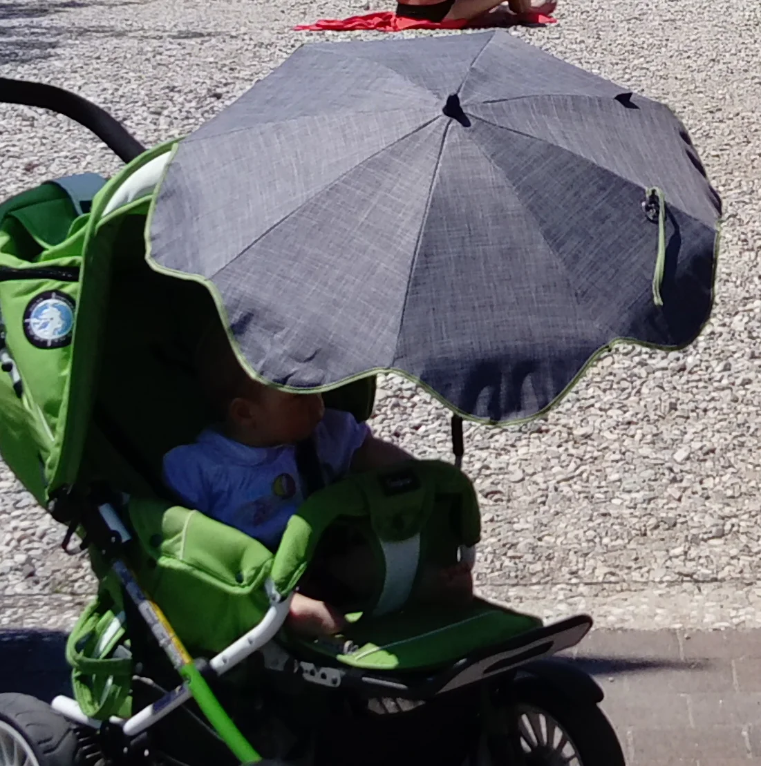 100% Italian Made Chic Mini Parasol High Anti UV Protection Colorful Coat for Stroller Pram and Bike Patented Joint NOT Included