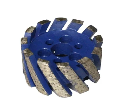 Diamond grinding drum wheels with internal water hole For Countertop Fabrication stone tool