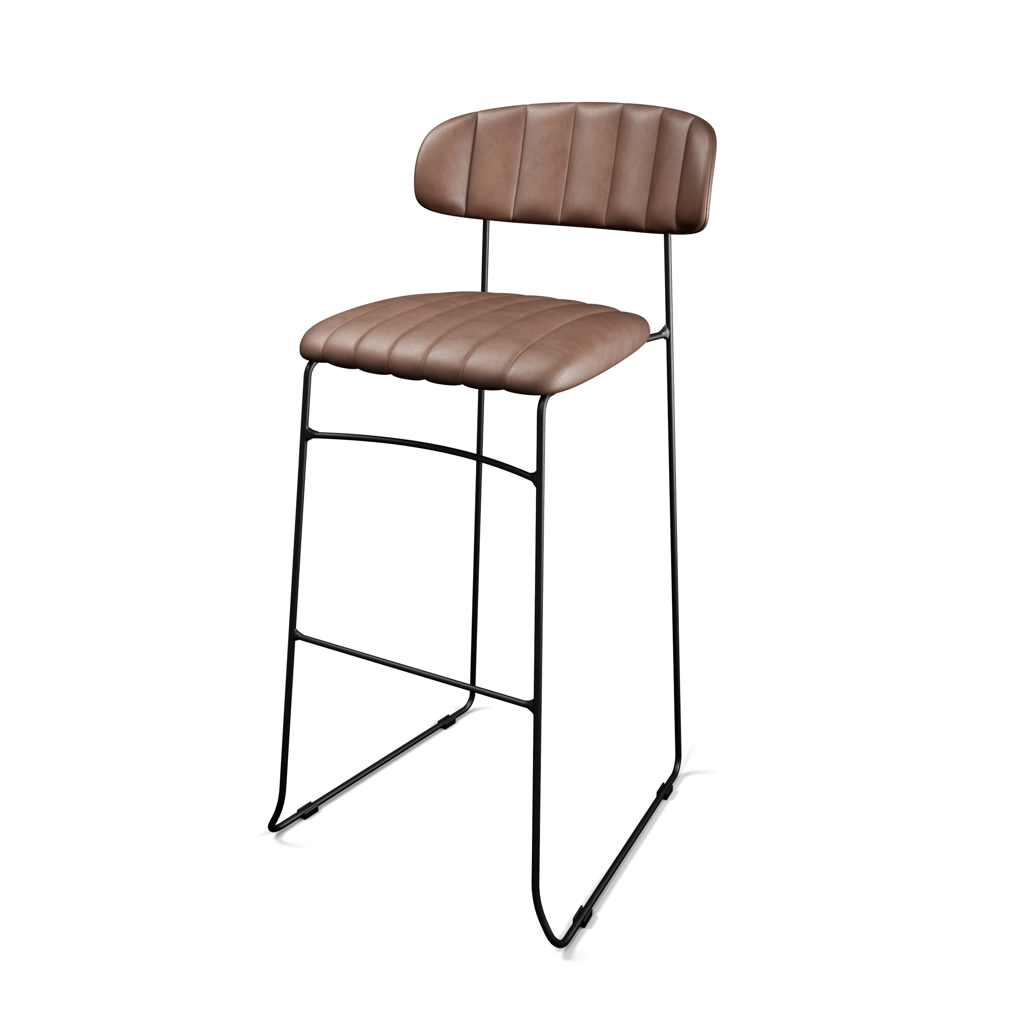 Wholesale Unique Trendy Artificial Leather Chair Furniture Modern Design Dining PU Leather Production Bar Chair
