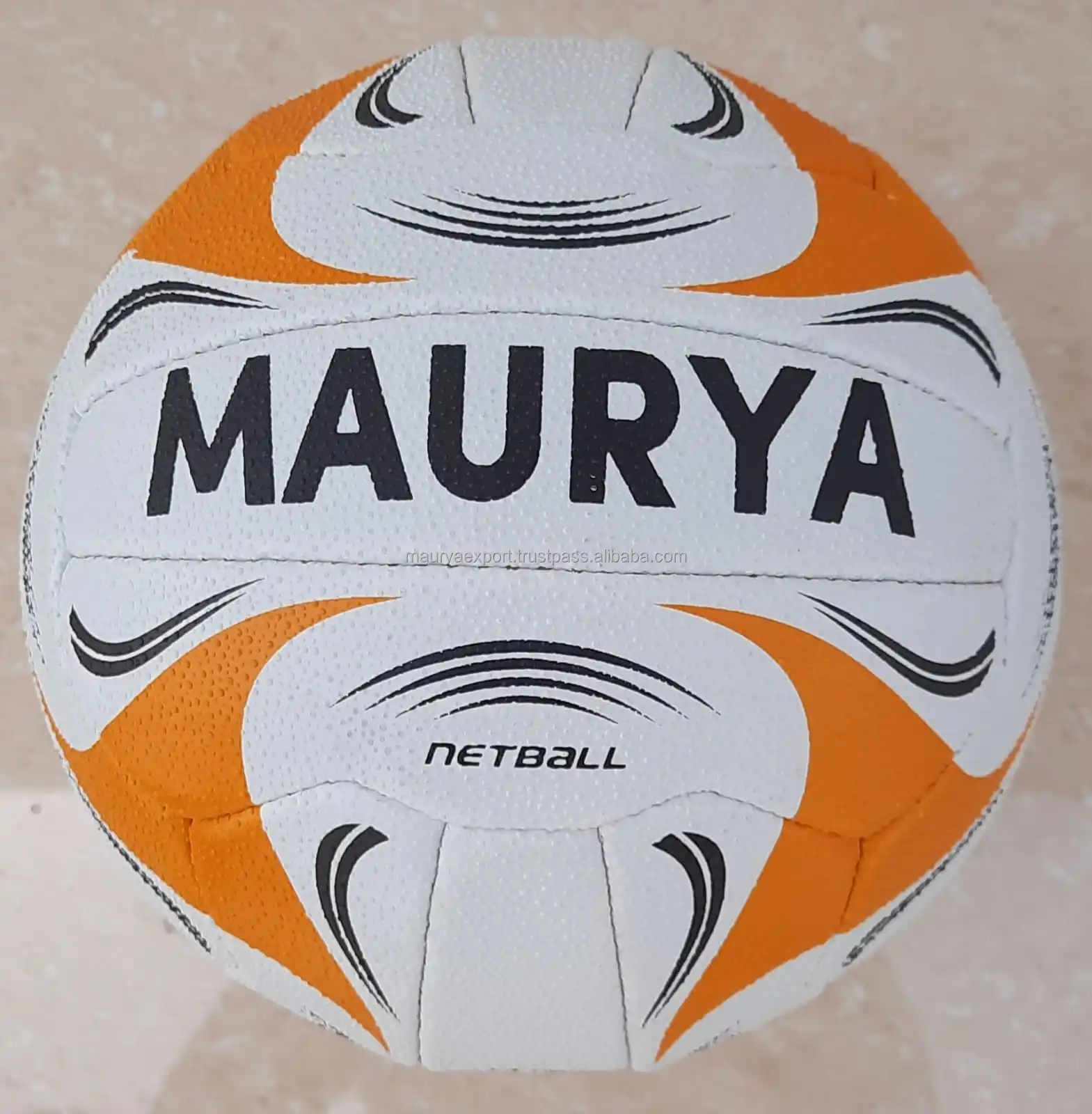 Premium Quality Customized Logo And Design Match custom logo rubber netball ball size 5