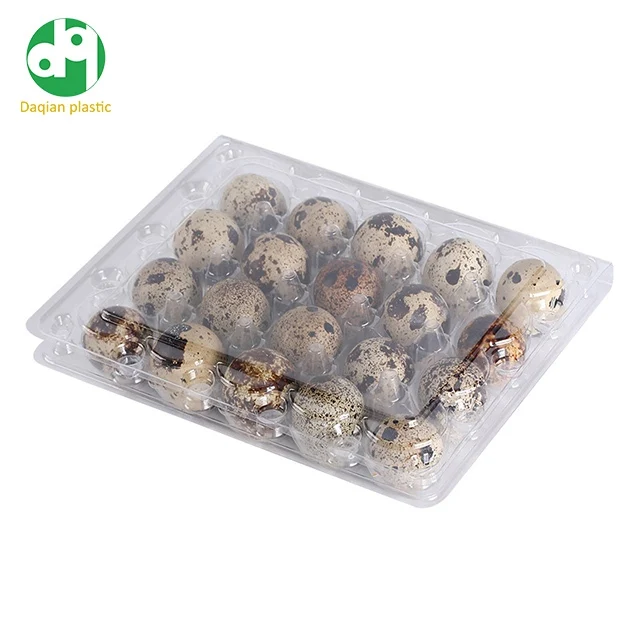 Disposable Quail Egg trays 6/12/24/30 cells clear PET plastic eggs container