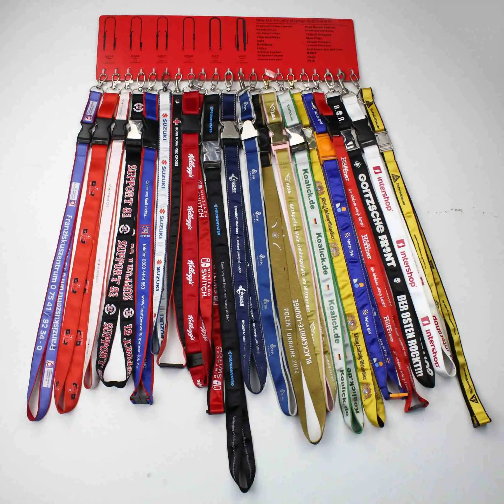 High Quality & Best Price, Custom Bling Car Keychain with Light-Up Nylon LED Flashing Lanyards and ID Badge Holder/