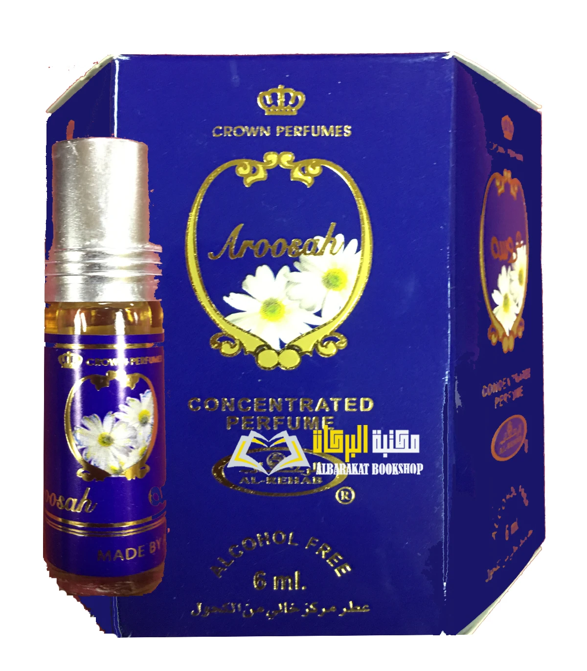 Oil Perfume AROOSAH fragrance by AL REHAB 6 ML 100% Oil Unisex Dubai perfumes Alcohol-free