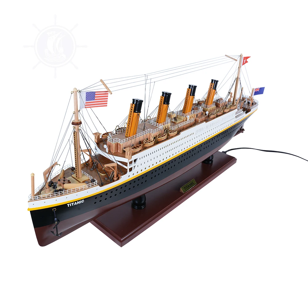 Titanic Painted with Lights Wooden Model Ship fully assembled display ship model nautical decor for home and office decoration