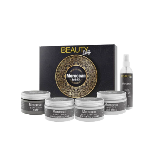 Wholesale Moraccan Bath And Facial Kit, Skincare Anti Aging Wrinkle Treatment Facial 5 in 1