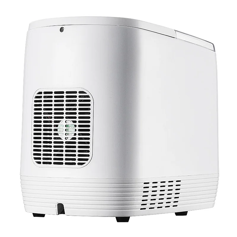 Nugget Ice Maker Countertop Portable Ice Machine for Sale Bullet Round Shaped Push Button 12-15kgs/24h 12kg/day 2.2litre Plastic