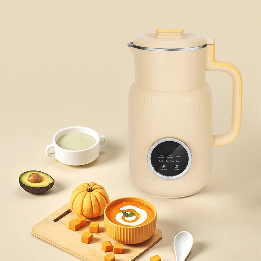 Stainless steel Powerful Electric Soymilk Machines Heating Automatic nut milk maker machine mini blender