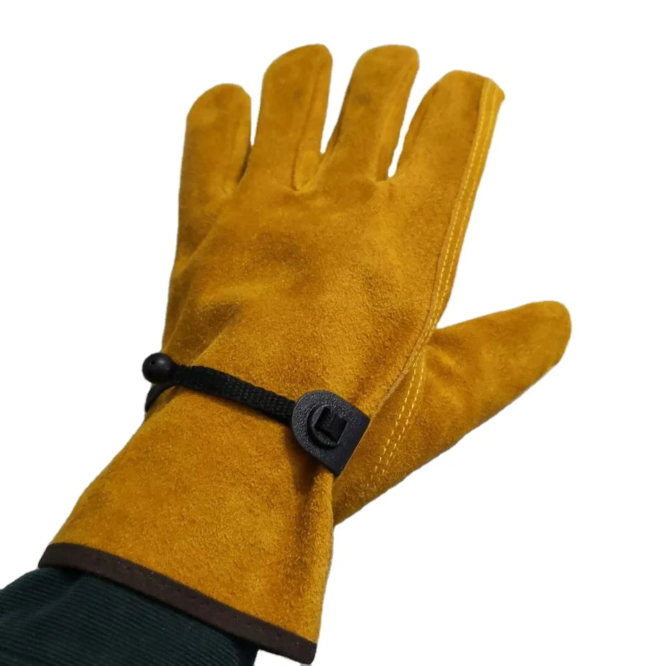 Competitive price full palm safety cow goat grain leather driver working gloves