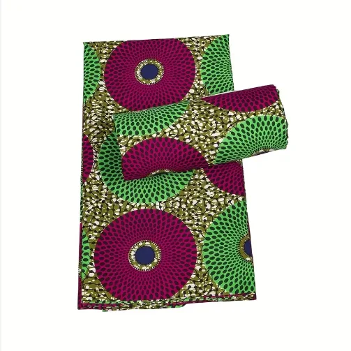 Customized Colorful Ankara Java and Hollandais Style Fabric African Wax Print Cotton Fabric for T-shirt