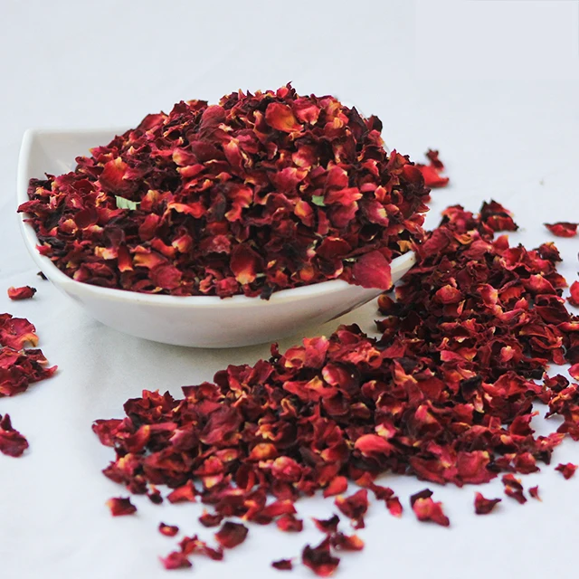 Certified Organic Dried Red Rose Petals