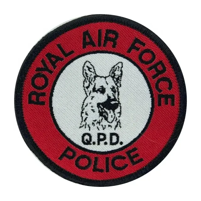 High Quality Twill Fabric  Embroidered Patch Name Badge Embroidery Clothing Patch Custom Embroidered Patch