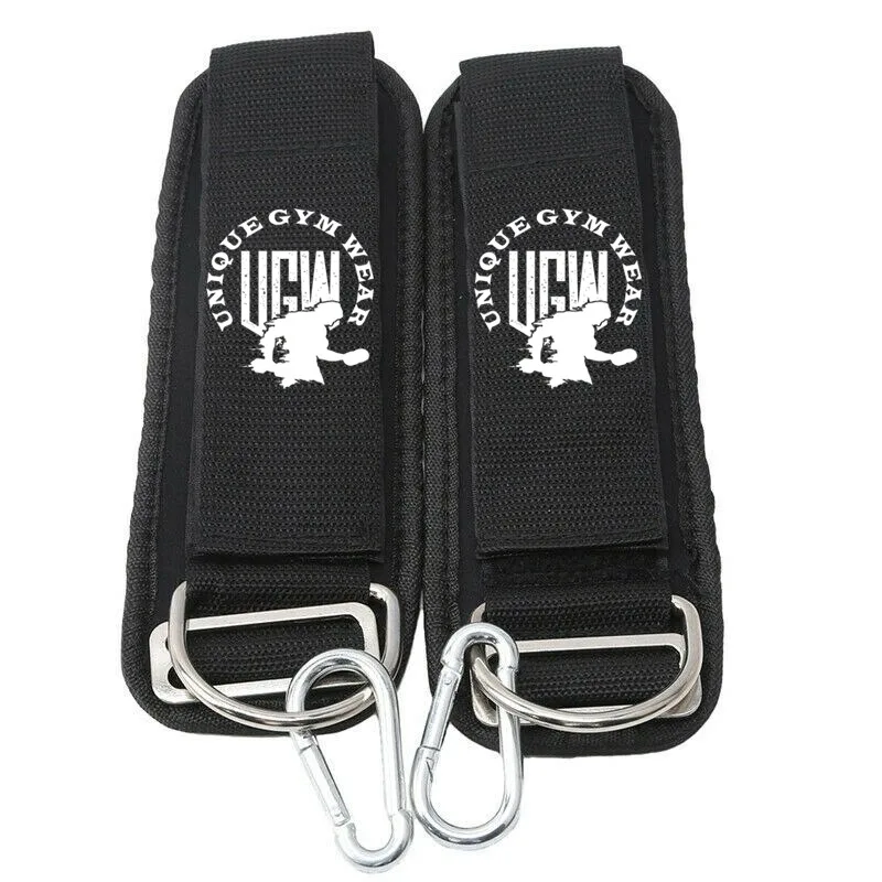 Customized Logo D-Ring Ankle Strap Pink Neoprene Cable Ankle Straps For Cable Machines