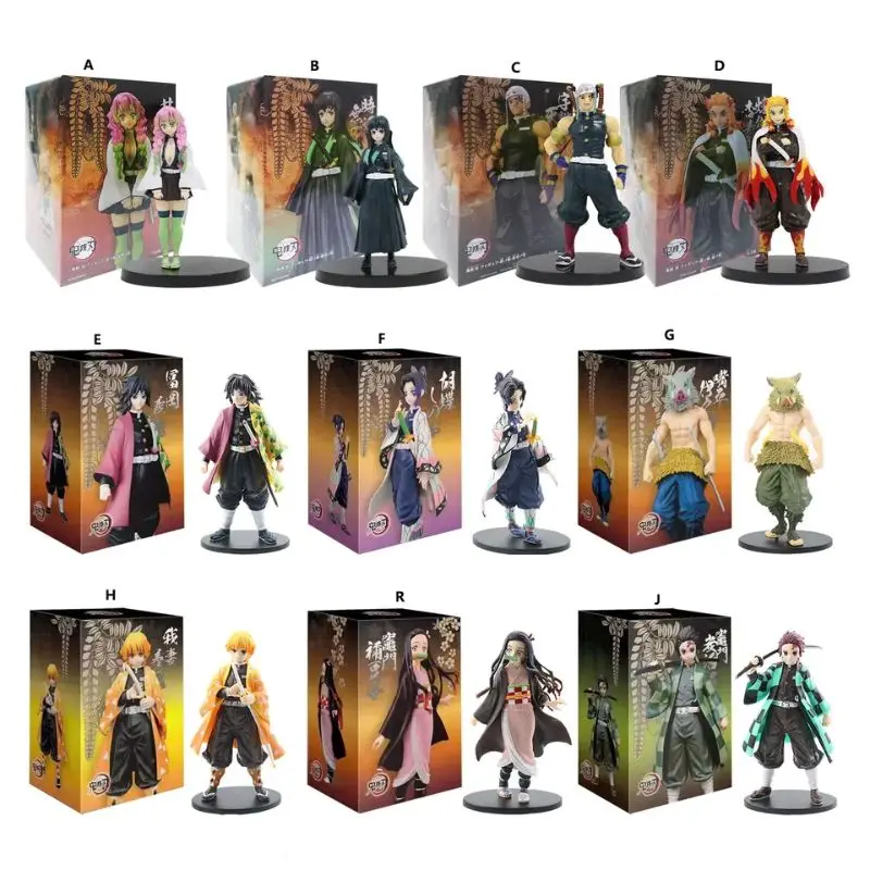 15 styles Hot-selling Anime Demon Slayer Character Model Decoration Collection Toy Blind Box Action Figure
