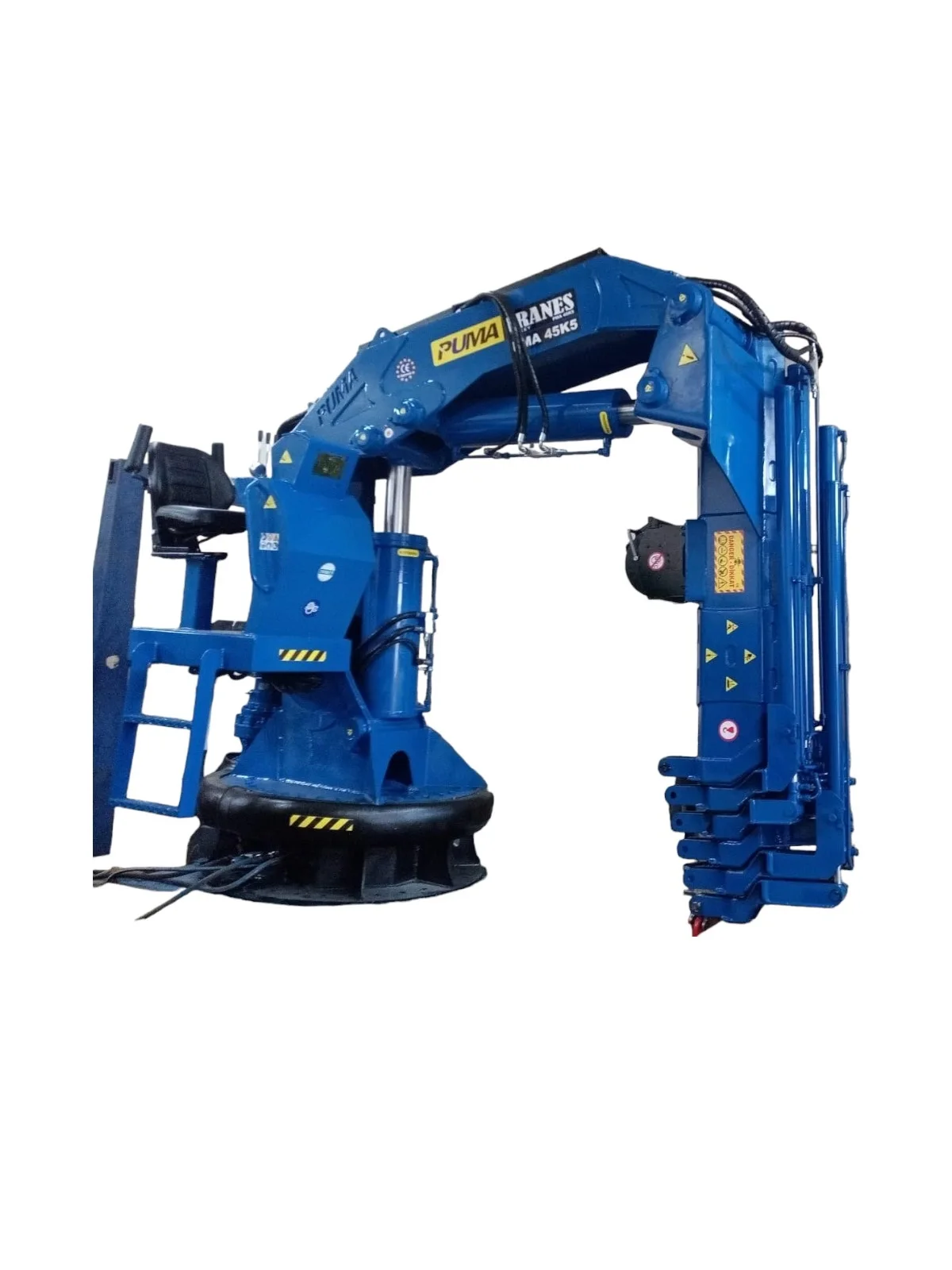 High Load Moment Best Quality 10 Ton Knuckle Boom Hydraulic Marine Deck Cranes for Ship from Puma Crane Turkey Manufacturer