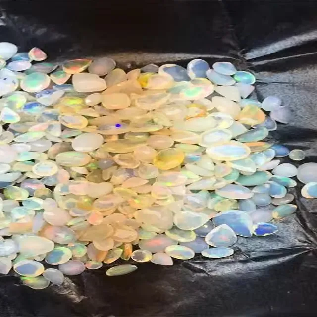 Natural White Fire Opal Loose Gemstone Mix Shape Ethiopia Origin good quality and excellent luster and used in jewelry making