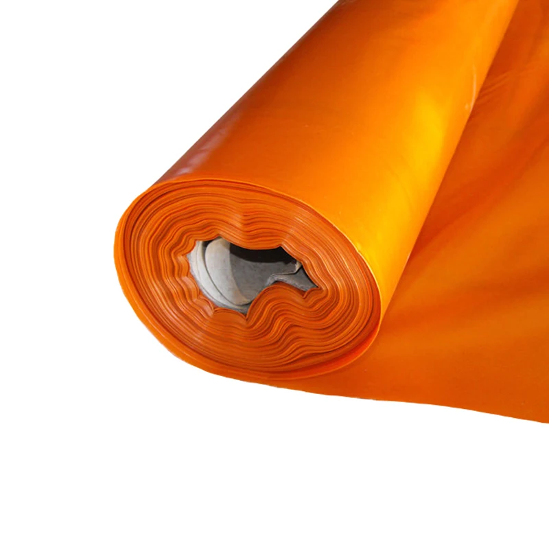 High Visible PE Orange Construction Film Water Moisture Proof Signage Warning Messages for Sites Customized Soft