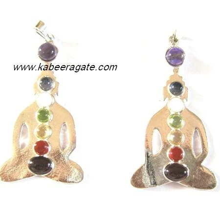 Wholesale Chakra Pendant : Buddha Metal Pendant