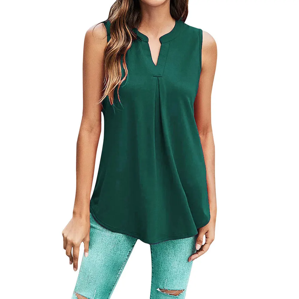 Женская летняя майка без рукавов