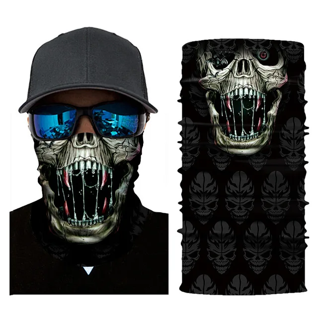 Fashion Men Women Head Face Neck Sunshade Collar Gaiter Tube Bandana Scarf Sports Headwear Scarf Dustproof Outdoor Fishing