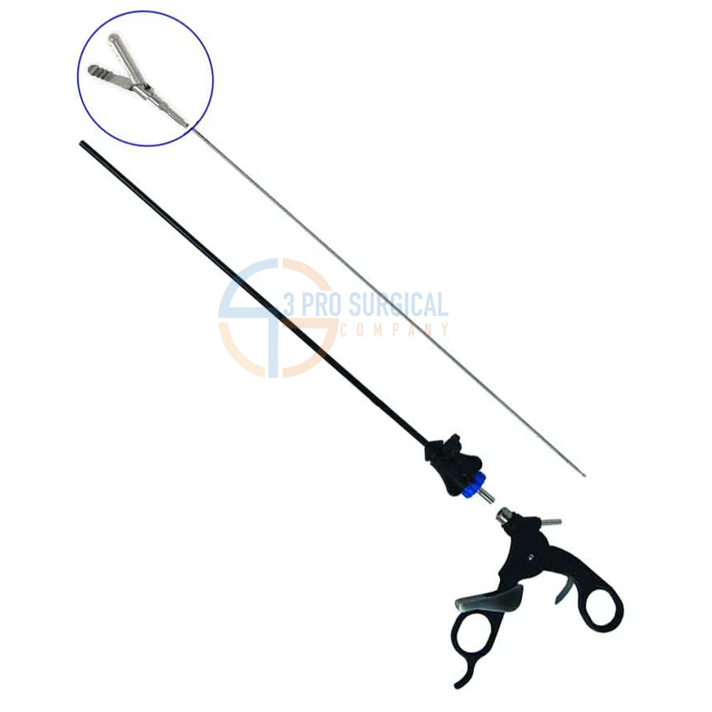 3PRO Pike mouth grasper Reusable Laparoscopic Instruments Grasping Forceps Inverted Tooth