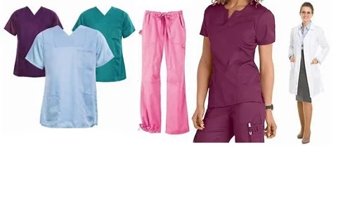 Medical Uniforms Nursing Uniforms Nurse Medical Scrubs Design Medical Staff Uniforms White NURSE SUIT Women Coat Cotton Dobby