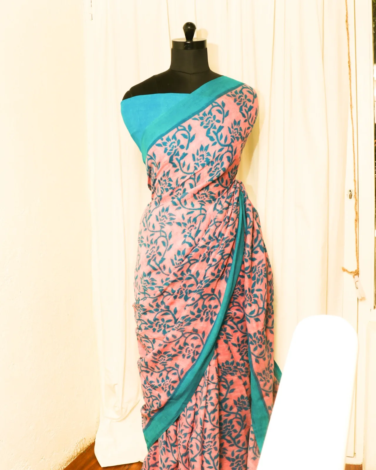 Indian silk saree party wear wedding indian women ladies wear cotton linen sari latest design print saree with lace border