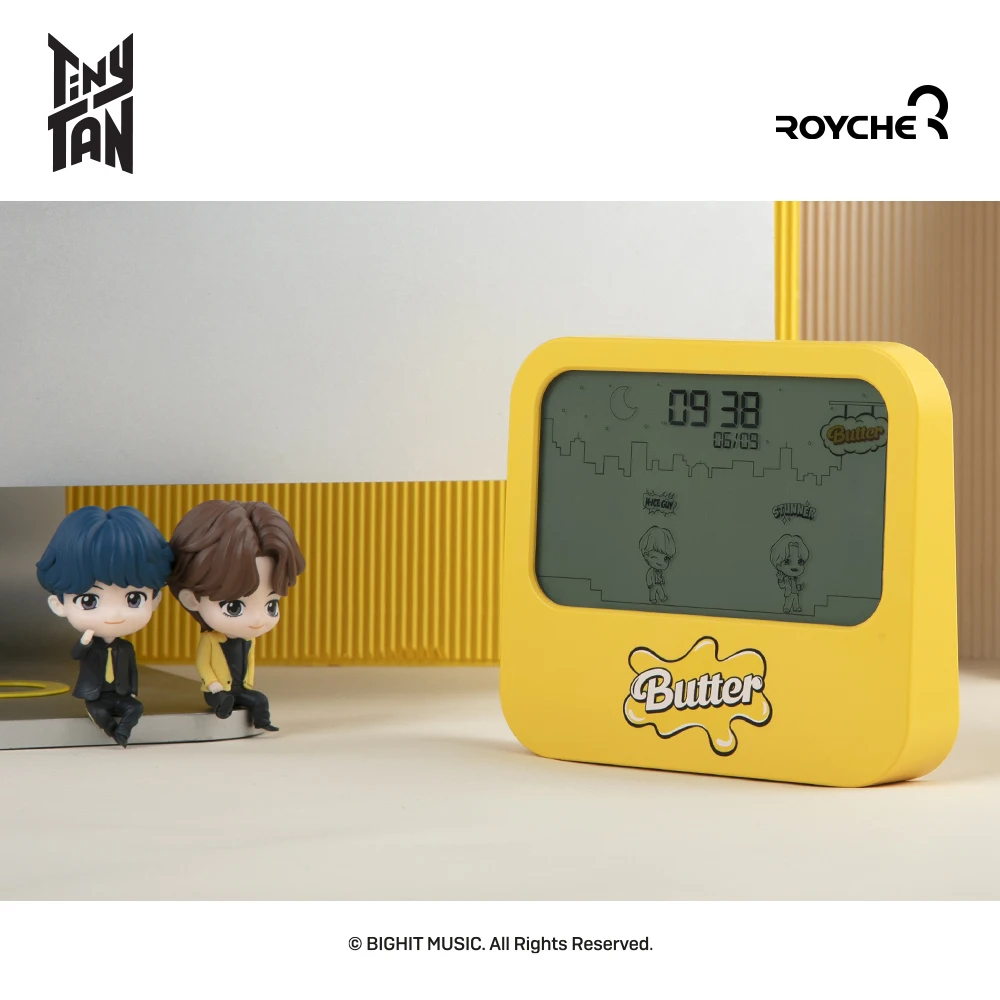 BTS Tiny Tan Butter Table Clock An animated clock with seven Tiny Tan Butter characters The Best Selling In Korea
