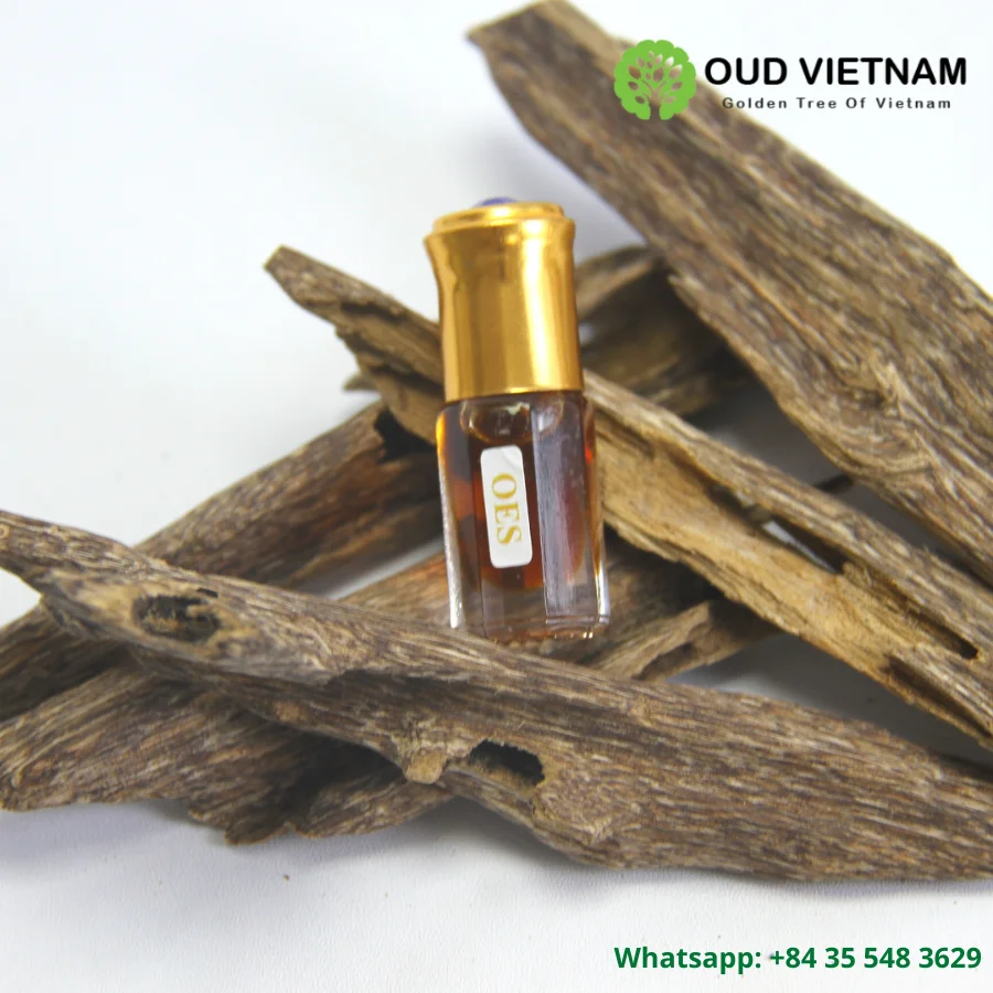 OEM ODM 3 ML Pure Essential Aromatic Oil Agarwood Wood Oud Oil For Relaxation Skin Directly